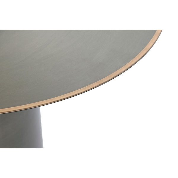Mesa de apoio DKD Home Decor Dourado Cinzento escuro Metal 60 x 60 x 37 cm