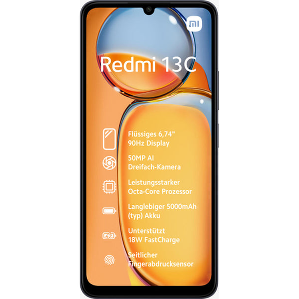 Smartphone Xiaomi Redmi 13C 6,74" 4 GB RAM 6,7" Octa Core ARM Cortex-A55 MediaTek Helio G85 128 GB Preto