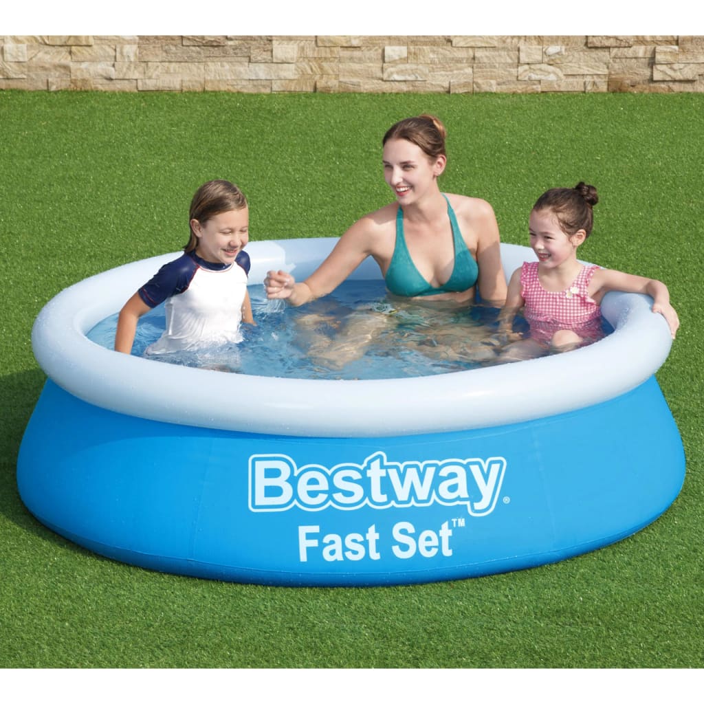 Bestway Fast Set Piscina insuflável redonda 183x51 cm azul