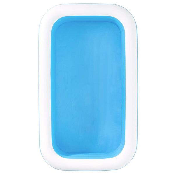 Bestway Piscina insuflável retangular 262x175x51cm azul e branco