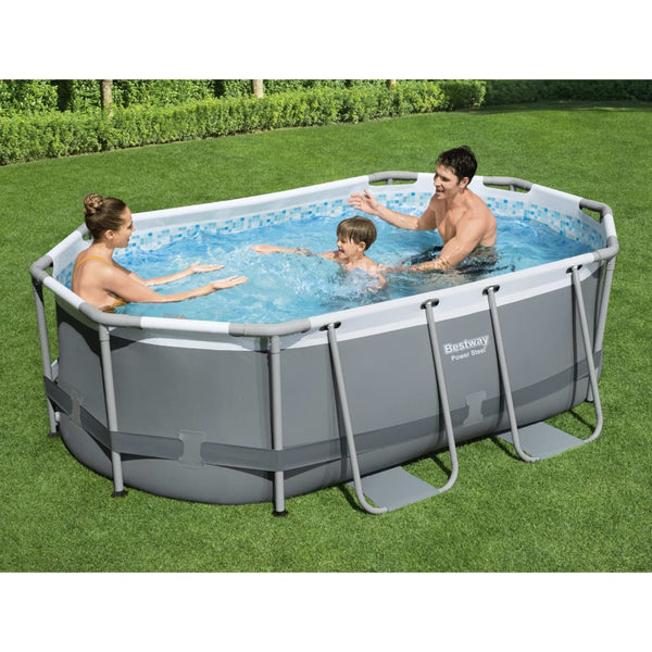 Bestway Power Steel Oval Above Ground Pool 305x200x84 cm