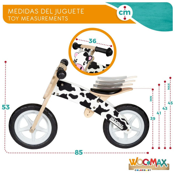 Bicicleta Infantil Woomax Vaca 12" Sem Pedais