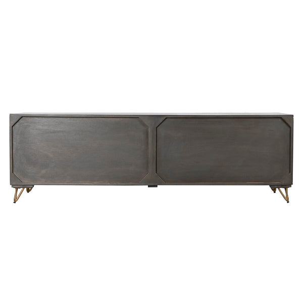 Mueble de TV DKD Home Decor Metal Marrón Madera de mango 160 x 40 x 50 cm