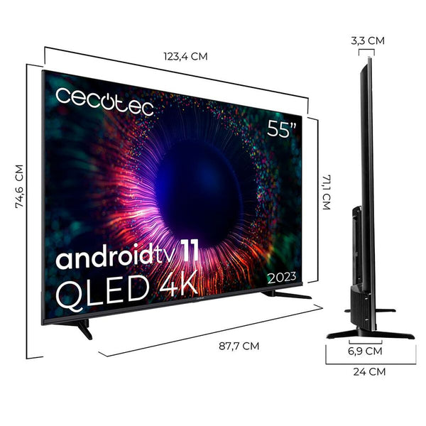 Televisão Cecotec 02568 55" 4K Ultra HD QLED Android TV