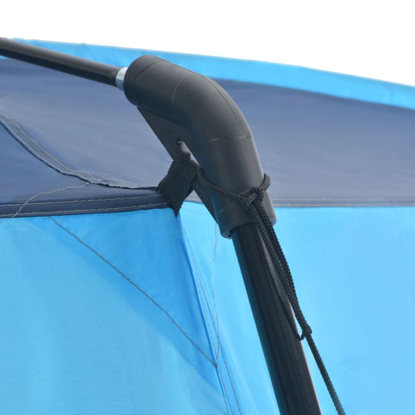 Tenda para piscina 660x580x250 cm tecido azul