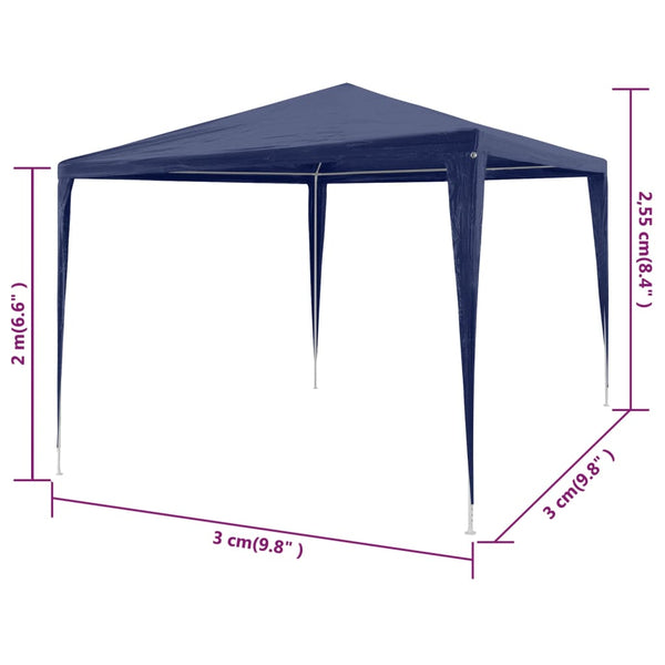 Blue 3x3 party tent