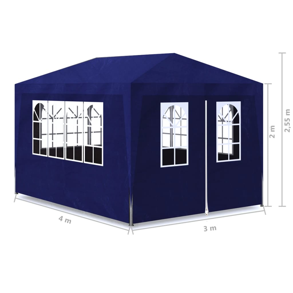 Party tent 3x4 m blue