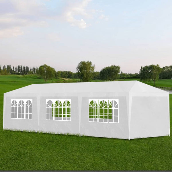 Carpa para fiestas 3x9 m blanca