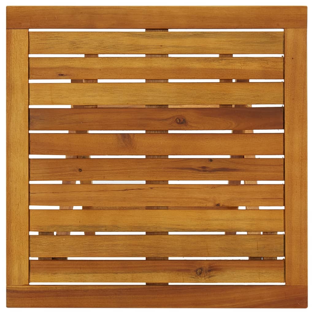 Mesa de bistrô 46x46x47 cm madeira de acácia sólida