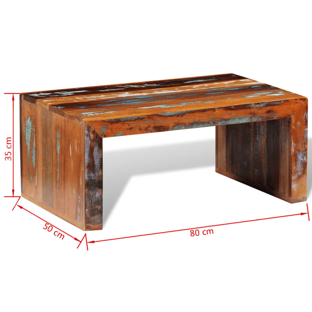 Mesa de centro, madeira reciclada
