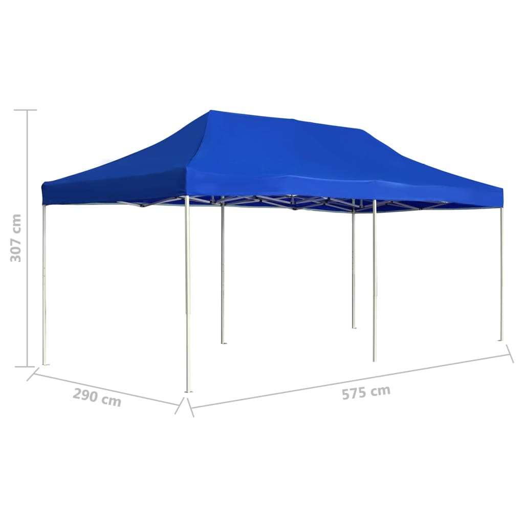 Tenda dobrável profissional para festas alumínio 6x3m azul