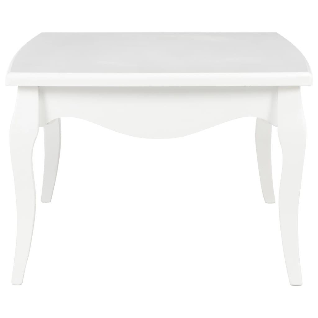 Mesa de centro 110x60x40 cm madeira de pinho maciça branco