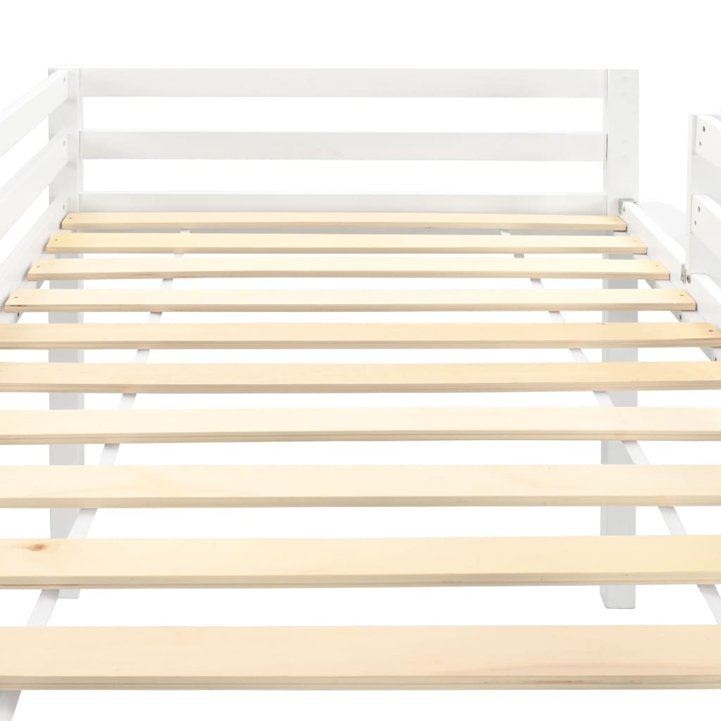 Estrutura de cama infantil c/ escorrega e escada pinho 97x208cm