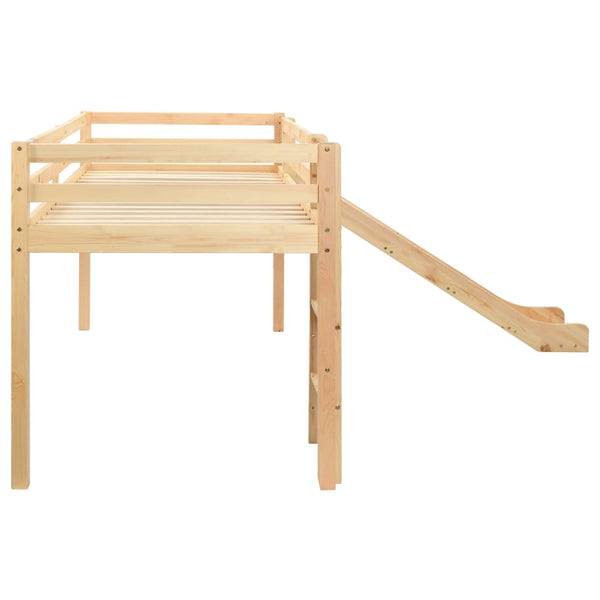 Estrutura de cama infantil c/ escorrega e escada pinho 97x208cm