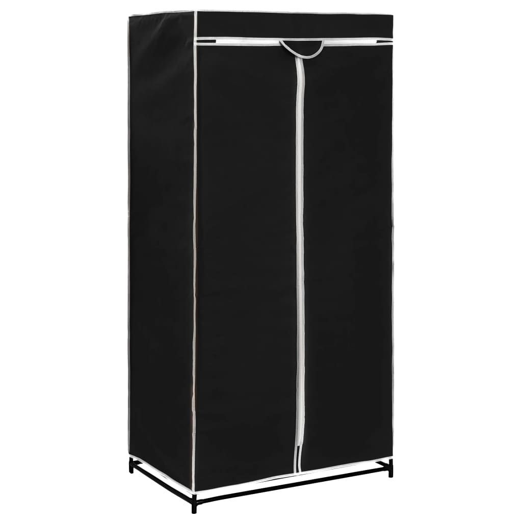 Roupeiro 75x50x160 cm preto