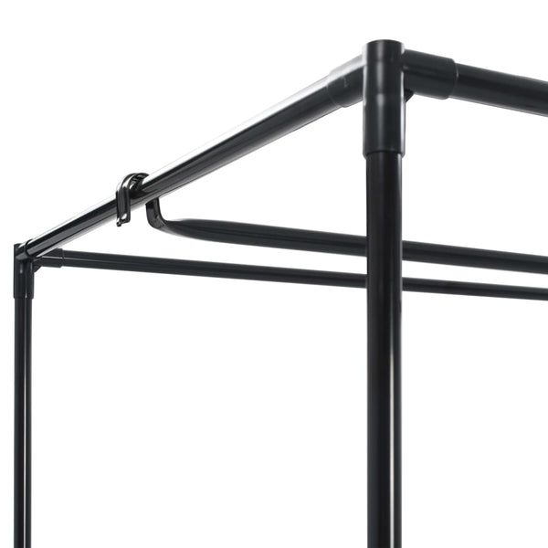 Roupeiro 75x50x160 cm preto