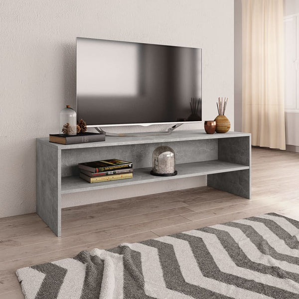 Móvel de TV 120x40x40 cm derivados de madeira cinzento cimento