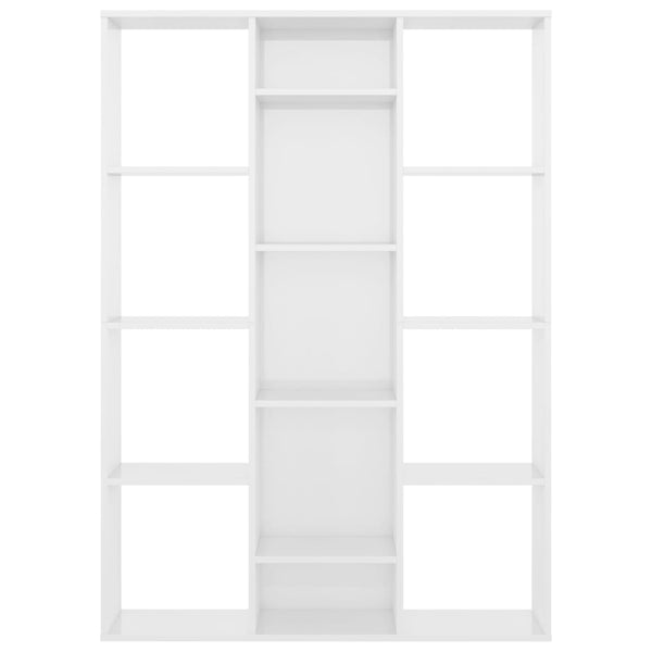 Divisória/estante derivados de madeira branco brilhante