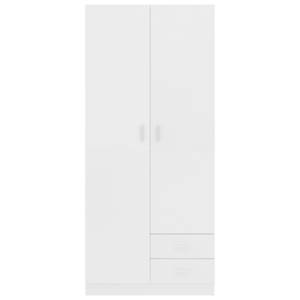 Roupeiro 80x52x180 cm derivados de madeira branco