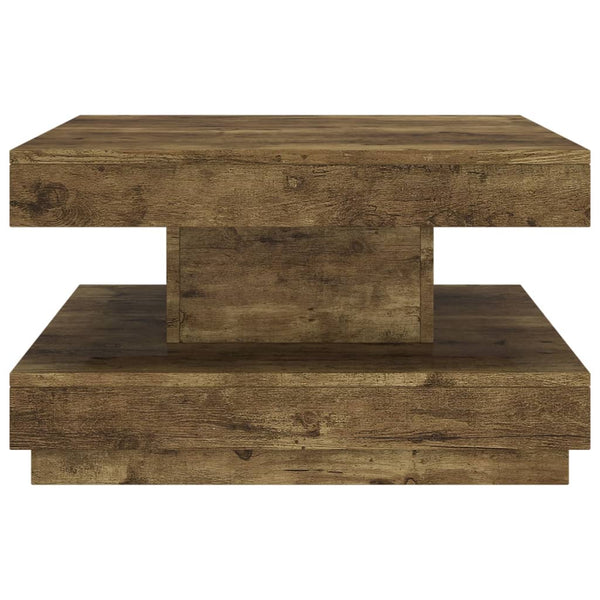 Mesa de centro 60x60x35 cm MDF castanho-escuro