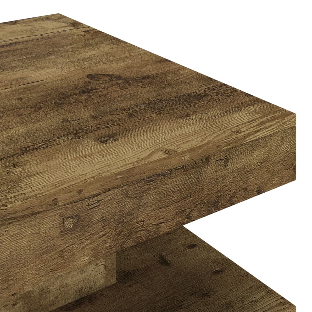 Mesa de centro 60x60x35 cm MDF castanho-escuro