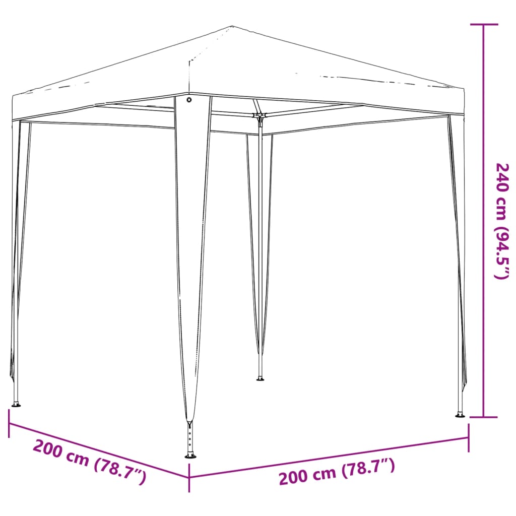 Tenda para festas 2x2 m branco