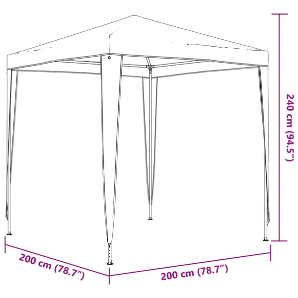 Tenda para festas 2x2 m branco