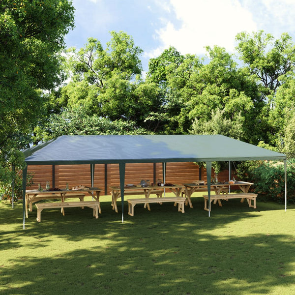 Tenda para festas 4x9 m 90 g/m² verde