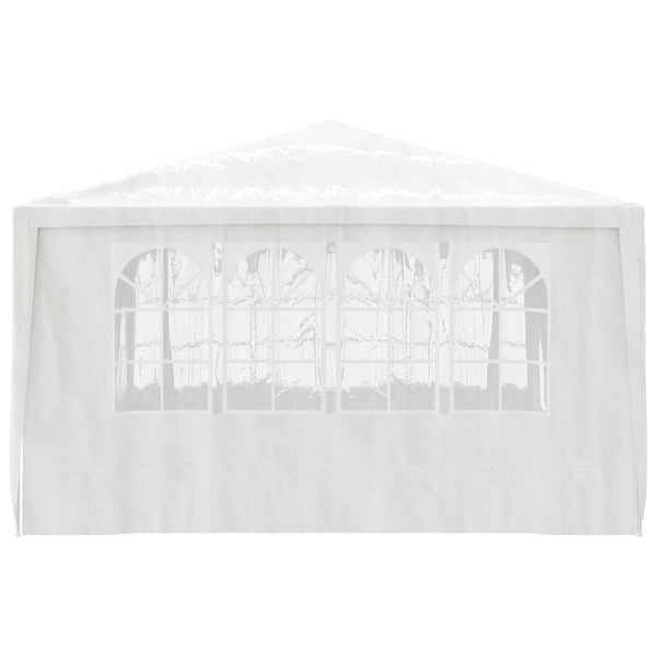 Tenda festas profissional + paredes laterais 4x4m 90g/m² branco