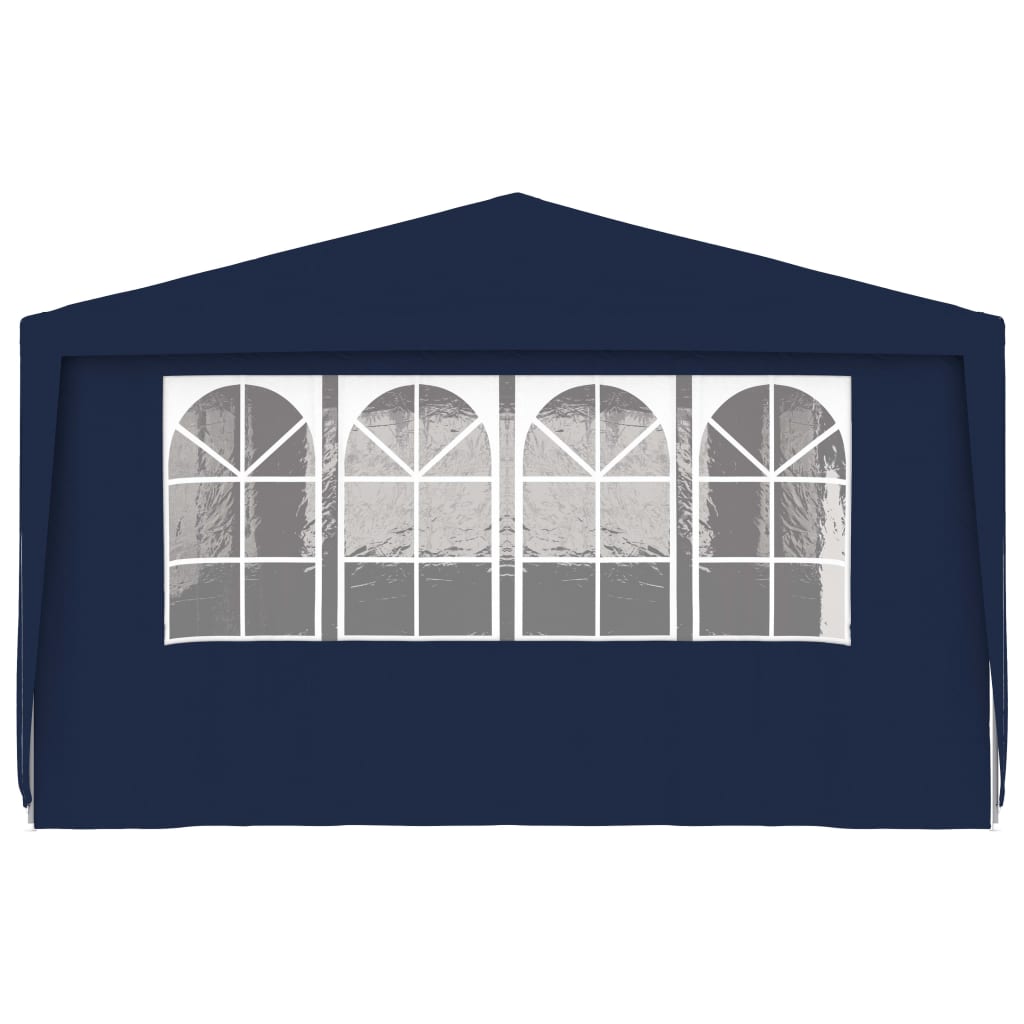 Tenda festas profissional c/ paredes laterais 4x9m 90g/m² azul