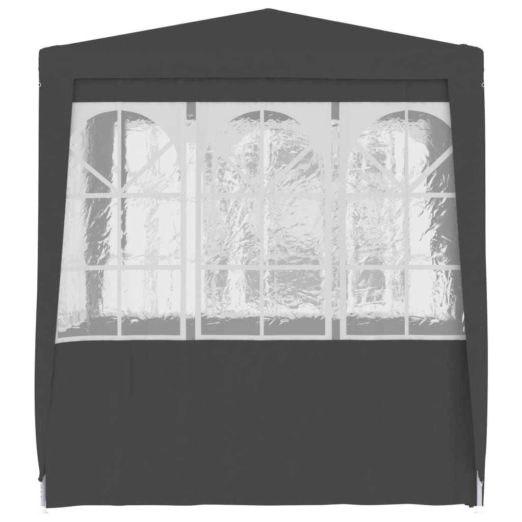 Tenda festas com paredes laterais 2x2m 90g/m² antracite