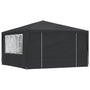 Tenda festas profissional c/ paredes laterais 4x4m 90g/m² verde