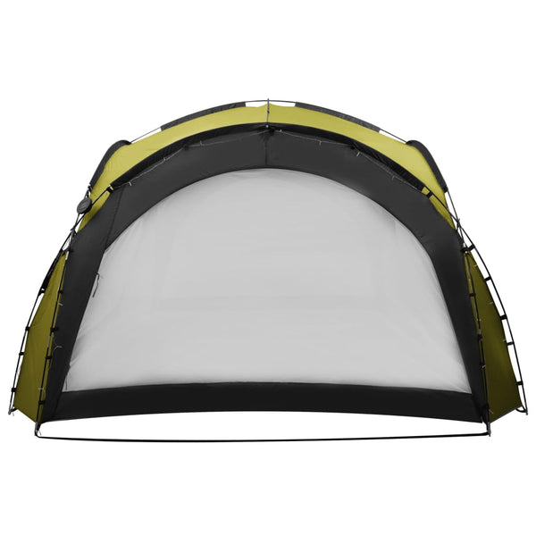 Tenda festas com LEDs e 4 paredes laterais 3,6x3,6x2,3 m verde