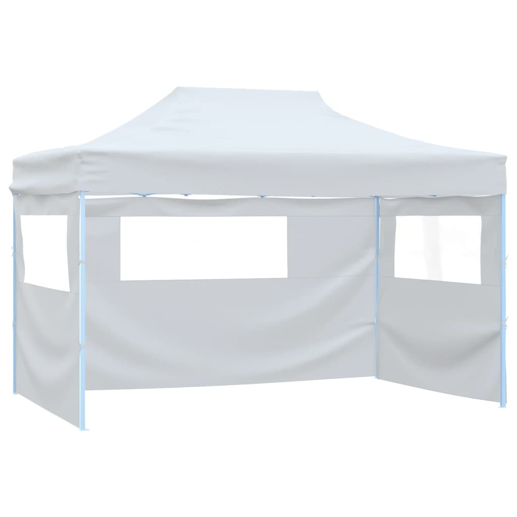 Tenda dobrável profissional festas 3 paredes 3x4m aço branco