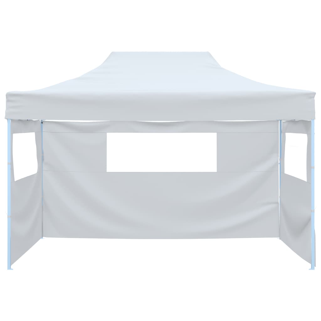 Tenda dobrável profissional festas 3 paredes 3x4m aço branco