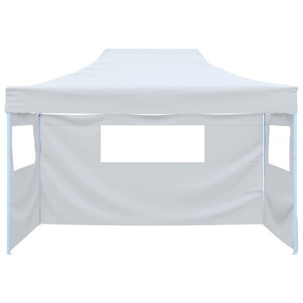 Tenda dobrável profissional festas 3 paredes 3x4m aço branco