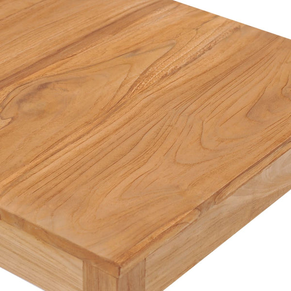 Mesa de bar para jardim 60x60x105 cm madeira de teca maciça