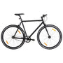 Bicicleta de mudanças fixas 700c 55 cm preto