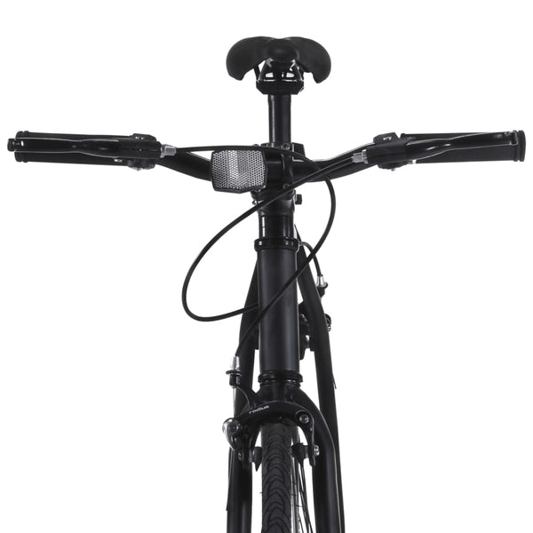 Bicicleta de mudanças fixas 700c 55 cm preto e azul