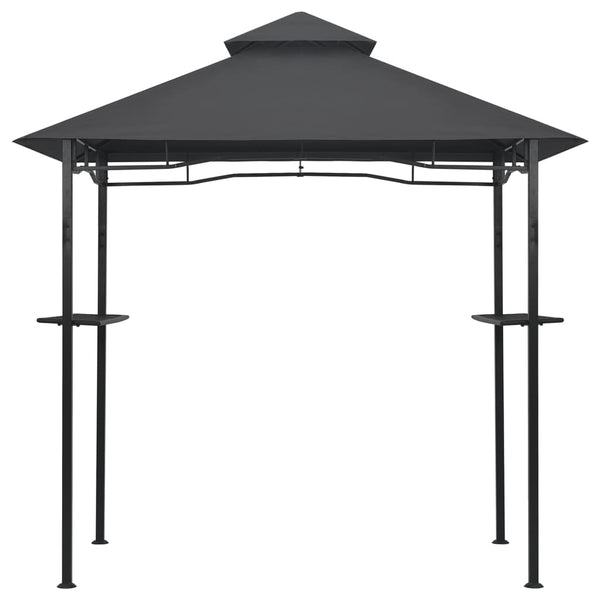 Gazebo de churrasco 240x150x255 cm aço antracite