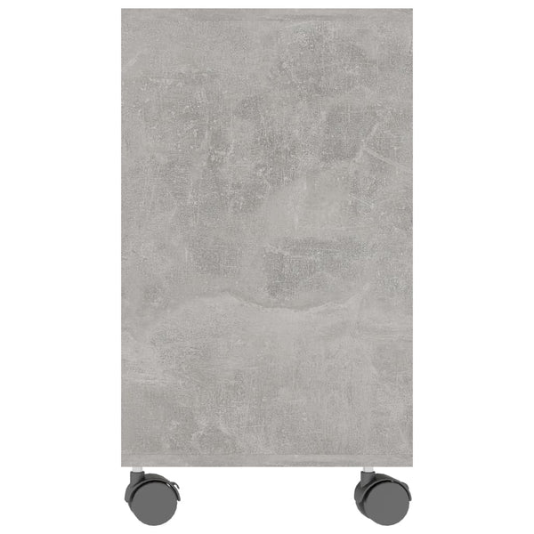 Mesa de apoio 70x35x55 cm madeira processada cinza cimento
