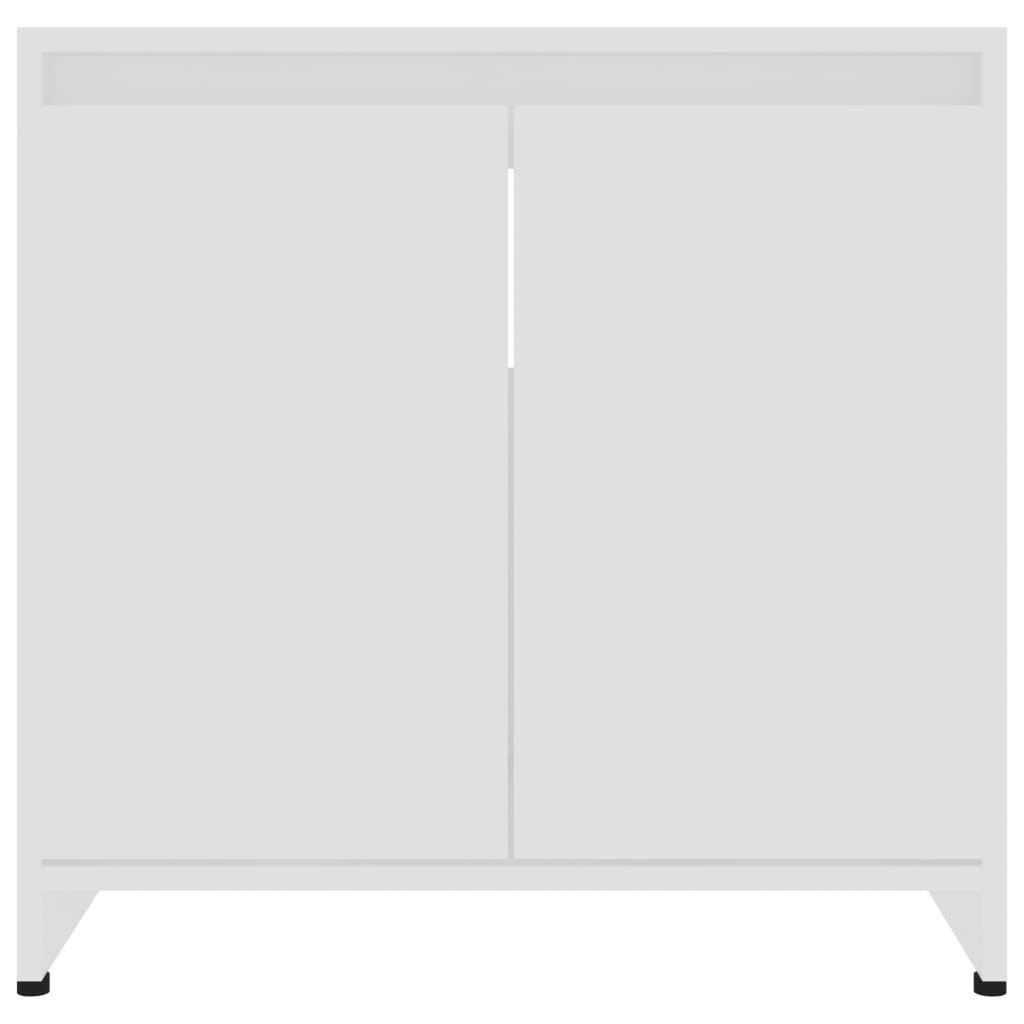 Armário de casa de banho 60x33x61 cm contraplacado branco
