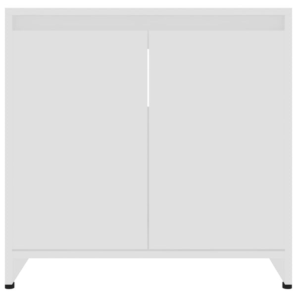 Armário de casa de banho 60x33x61 cm contraplacado branco
