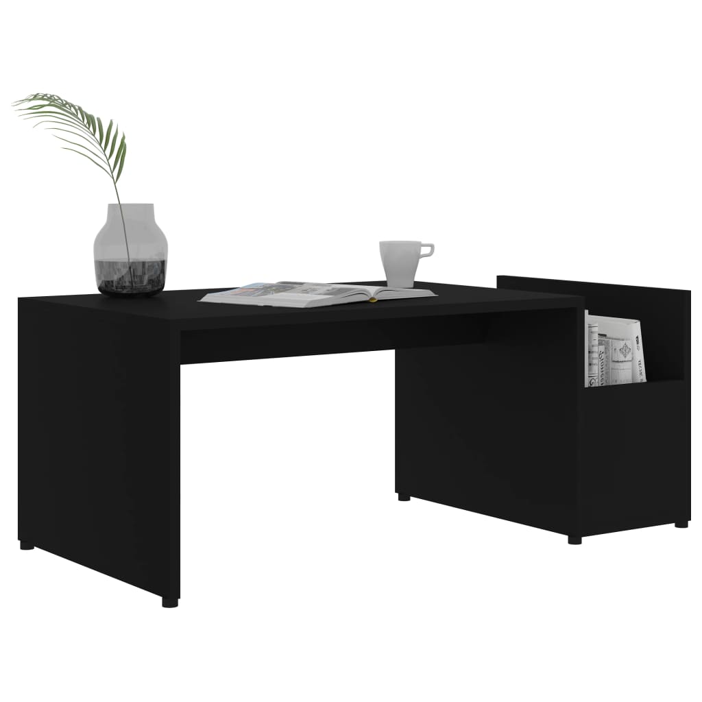 Mesa de centro 90x45x35 cm derivados de madeira preto