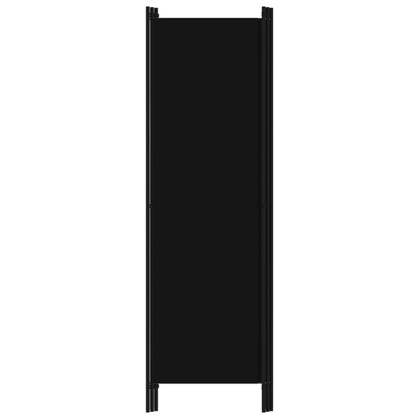 Divisória de quarto com 3 painéis 150x180 cm preto
