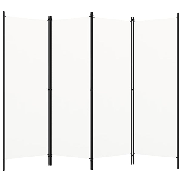 Divisória de quarto com 4 painéis 200x180 cm branco