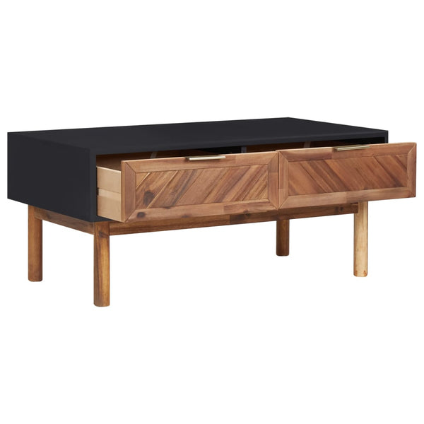 Mesa de centro 90x50x40 cm madeira de acácia maciça e MDF