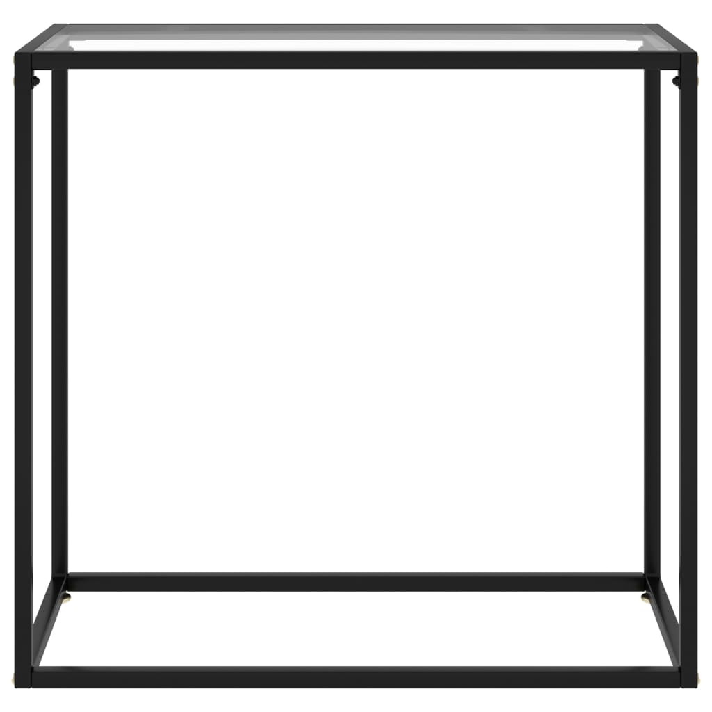 Mesa consola 80x35x75 cm vidro temperado transparente