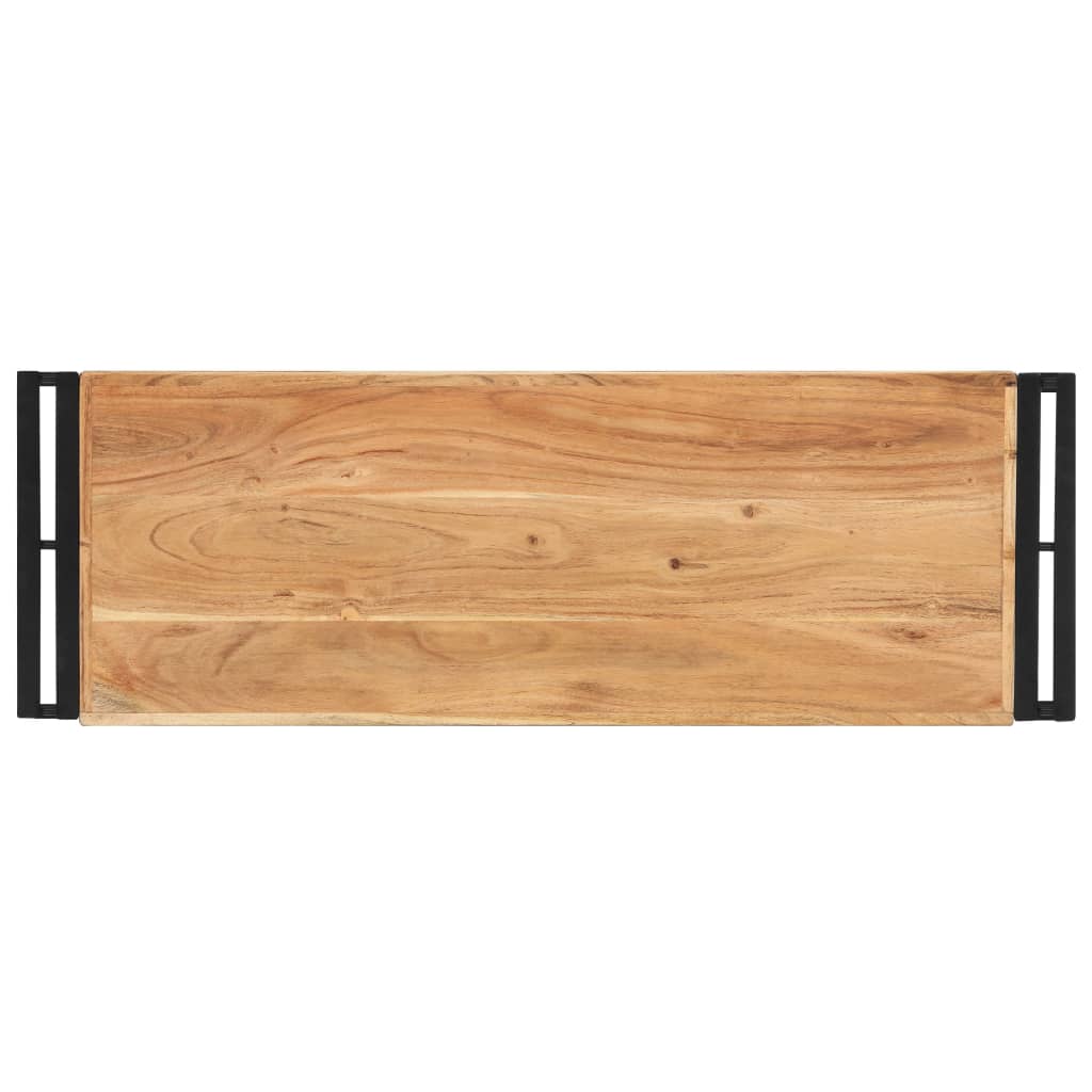 Mesa consola 90x30x75 cm madeira de acácia maciça
