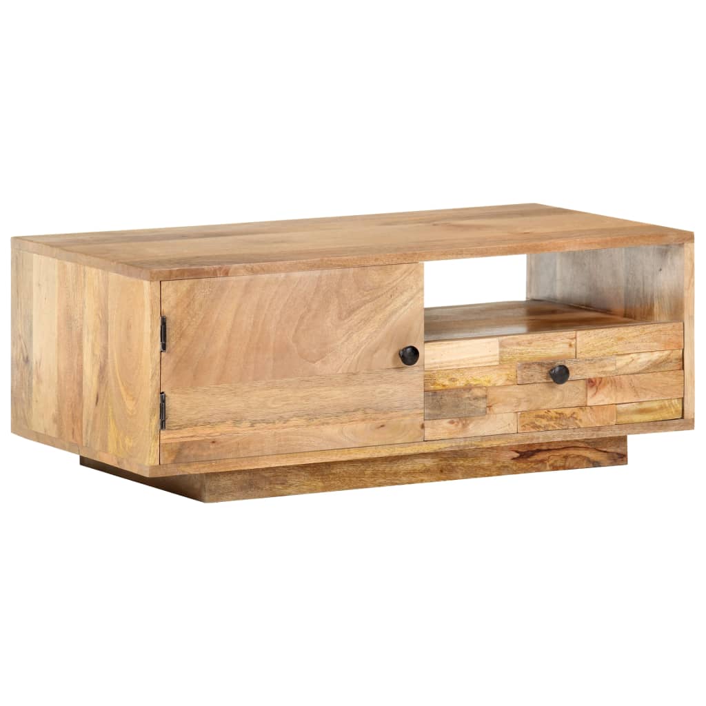 Mesa de centro 90x50x35 cm madeira de mangueira maciça